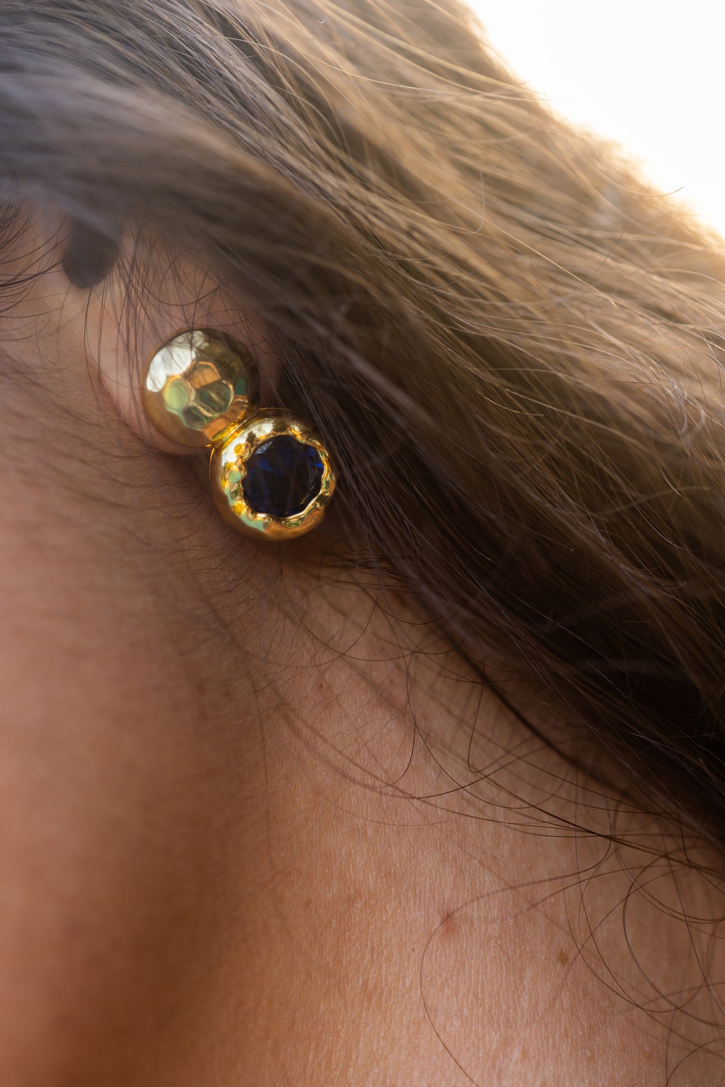 Pendientes Judith con Azul Safiro