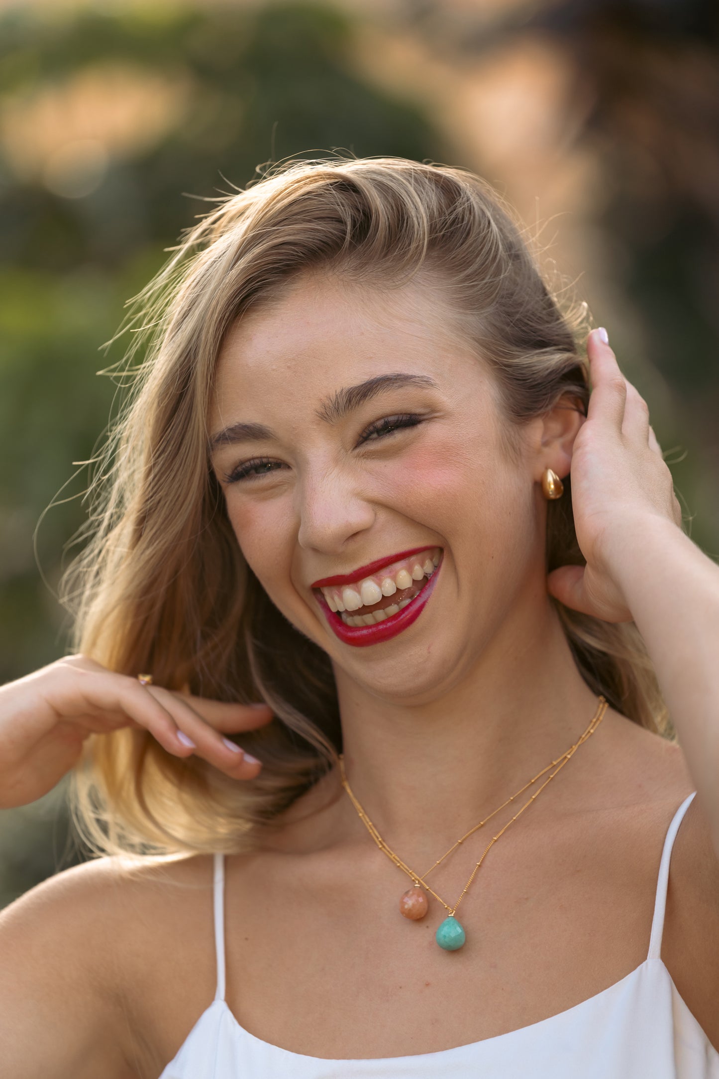 Pendientes Gota Oro chica guapa