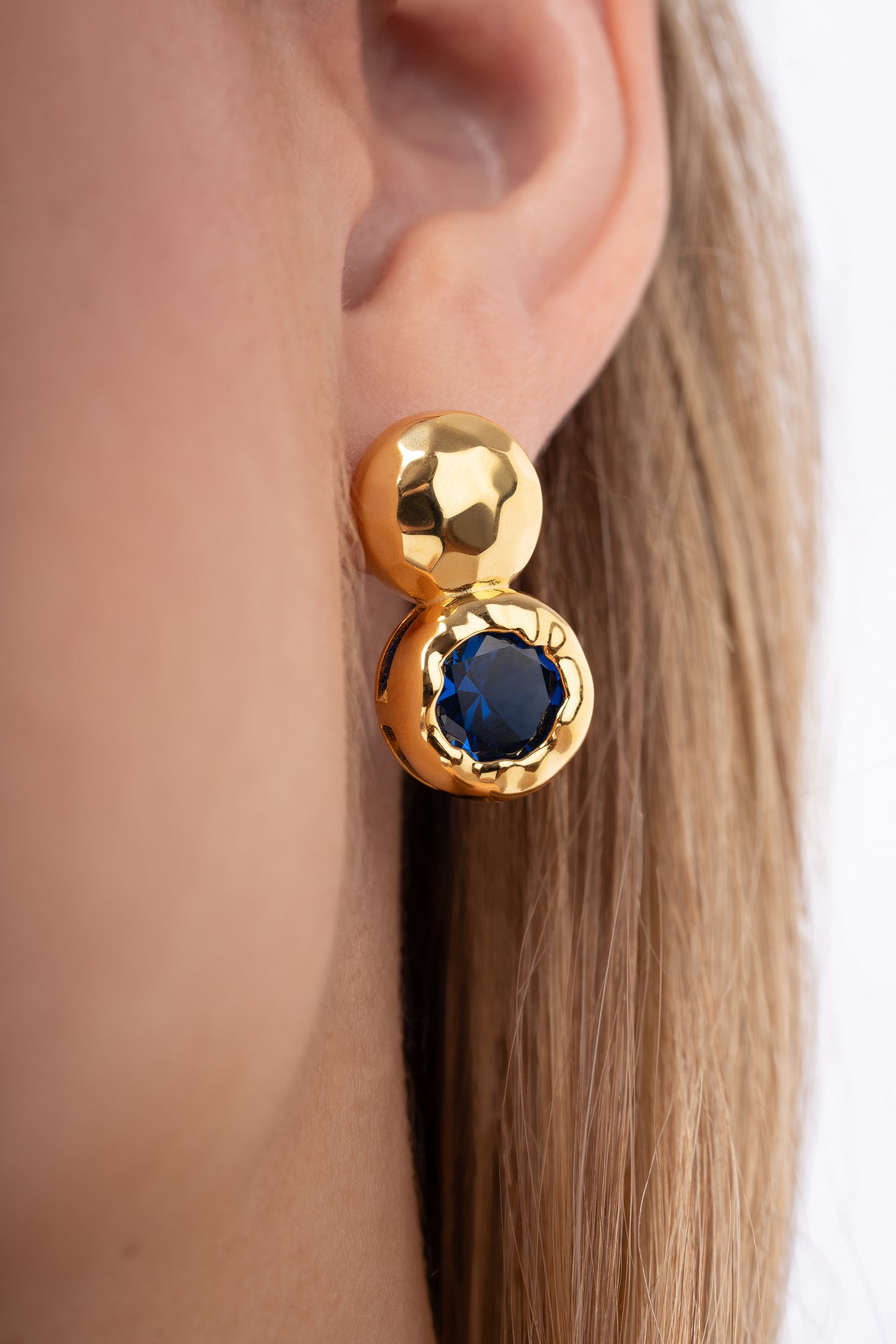 Pendientes Judith con Azul Safiro