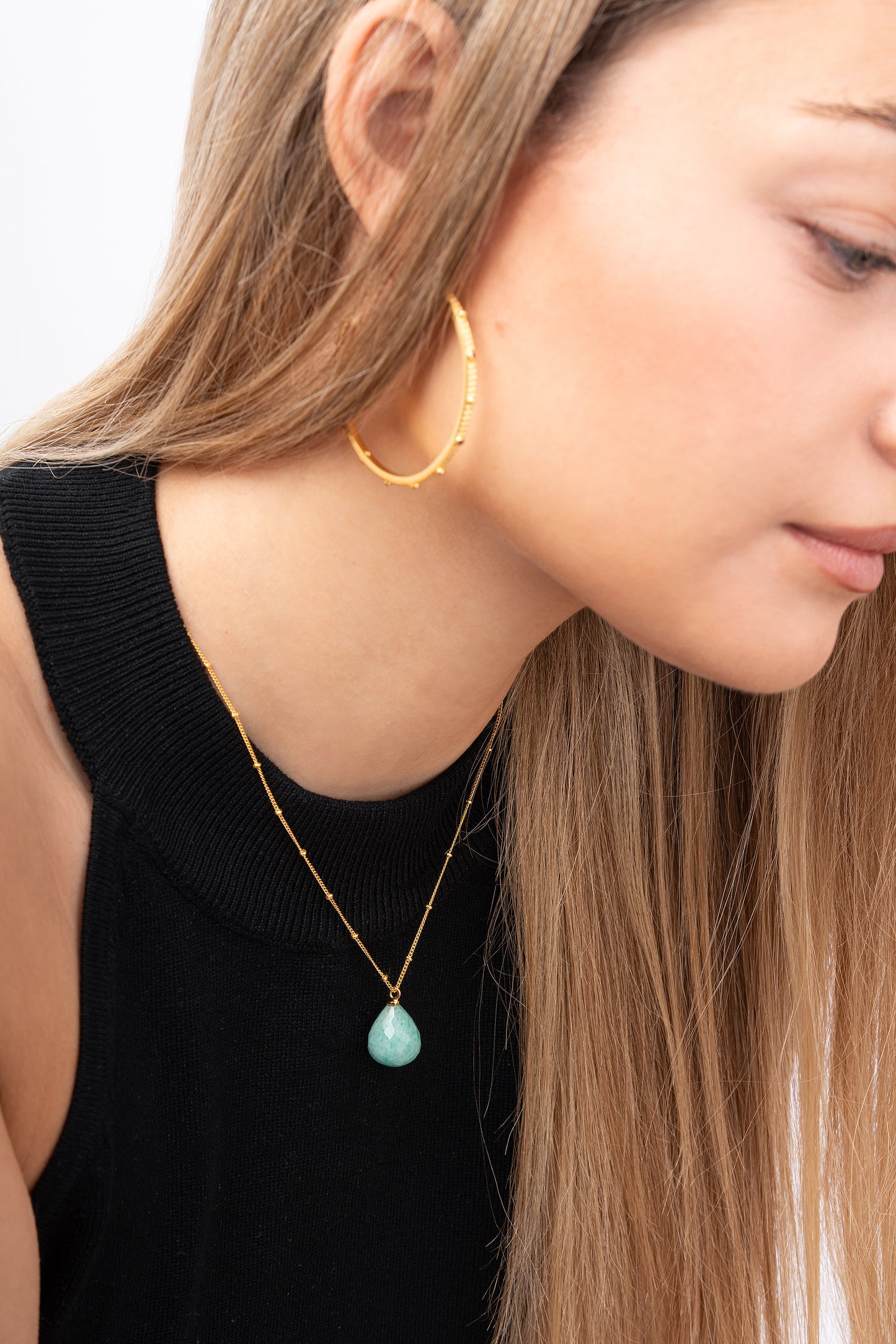 Aros Grandes con Brillantes naturales