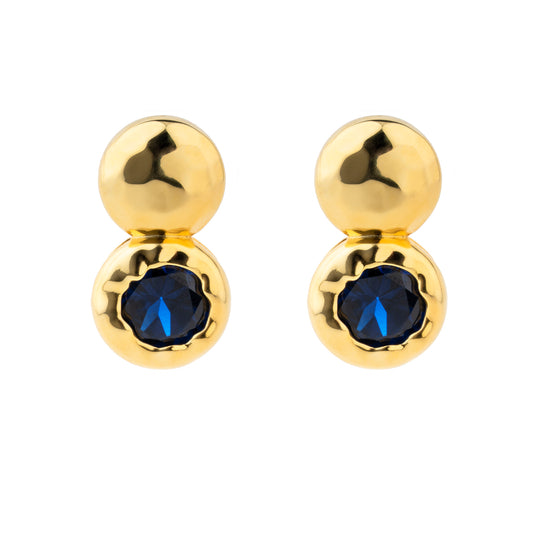 Pendientes Judith con Azul Safiro